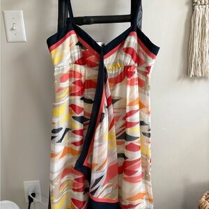 BCBG Maxazria Colorful Abstract Print Silk Women's Dress. Size 10